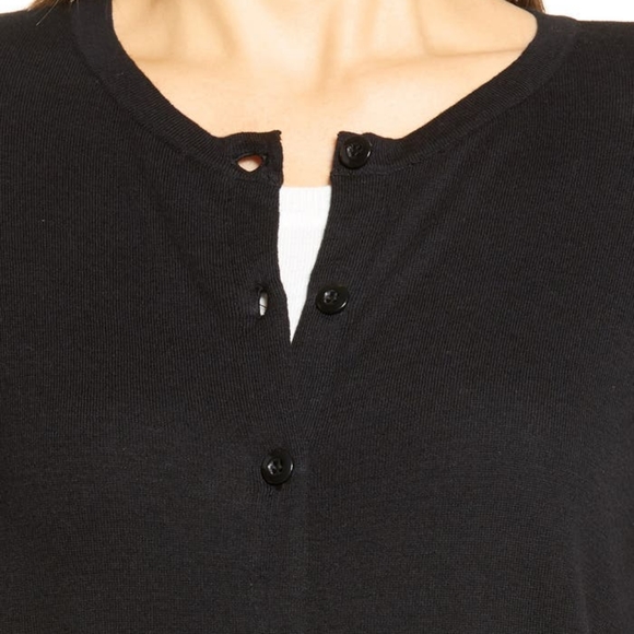 Halogen Black Button Up Cardigan Size XL - Picture 5 of 7